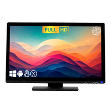 Touch Screen Guru 22-inch Full HD 24/7 10-point multi-touch monitor with anti-glare, anti-fingerprint, and 500+ nits brightness. Supports Windows, Android, Linux.