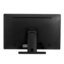 Touch Screen Guru 22-inch FHD 24/7 touch monitor, black, rear view with stand and vents.