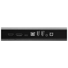 Zoomed view of touch screen monitor input ports on a white background