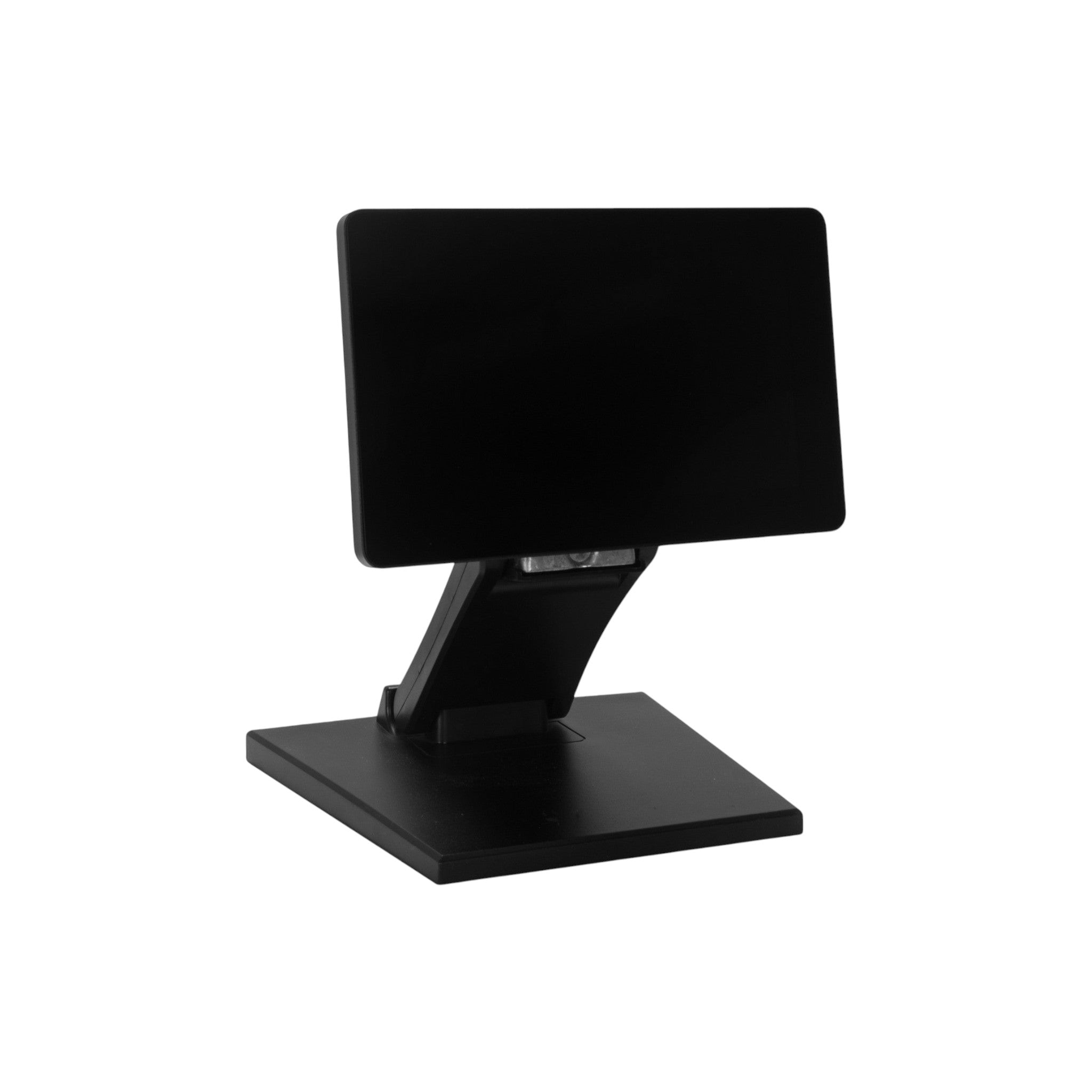 Touch Screen Guru 8" high-bright rugged touch monitor with adjustable black stand. Ideal for industrial use.